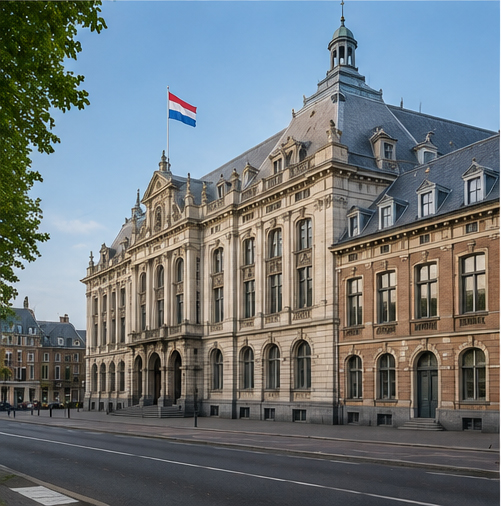 Entree van een representatief overheidsgebouw